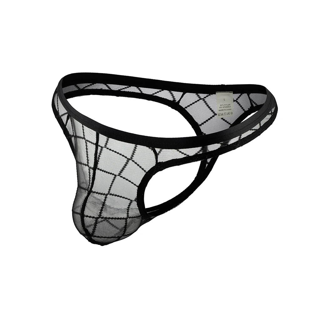 

Sexy Mens 2022 Sissy Thong Lingerie T-back G-String Low-Rise Mesh Breathable Underwear Briefs Underpants Cuecas Masculinas