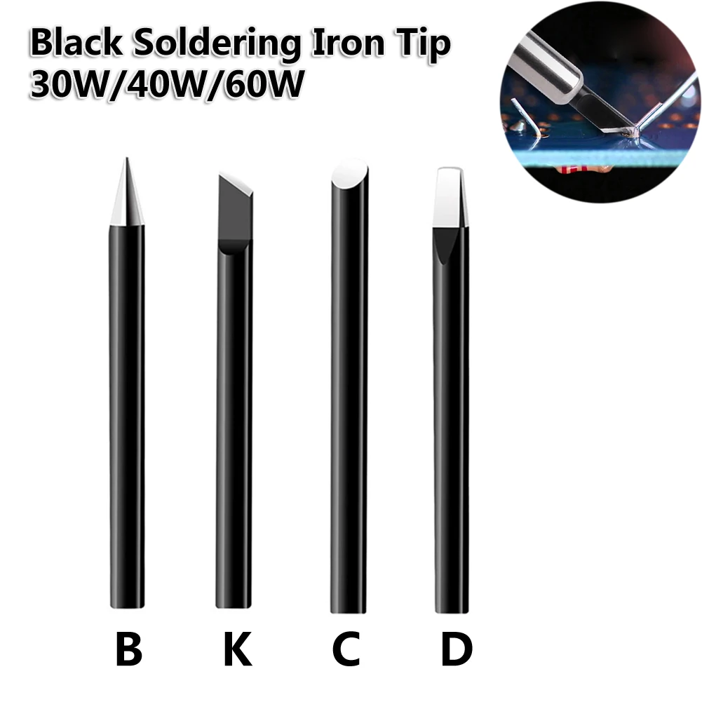 Single 30/40/60W Soldering Iron Tip B/C/D/K Type Lead-free External Heat Type Electric Iron Tip For Welding Repairing Component
Single 30/40/60W Soldering Iron Tip B/C/D/K Type Lead-free External Heat Type Electric Iron Tip For Welding Repairing Component