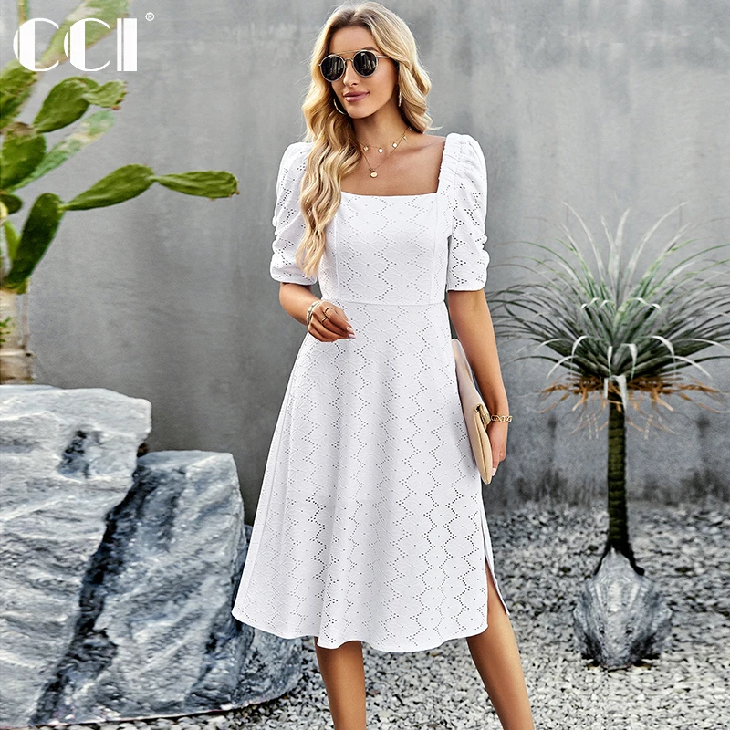 CCI 2023 Women's Dress Hollow Out Office Lady Medium Strecth Knee Length Solid Loose Square Collar Womens Dresses Special Offer
CCI 2023 Women's Dress Hollow Out Office Lady Medium Strecth Knee Length Solid Loose Square Collar Womens Dresses Special Offer