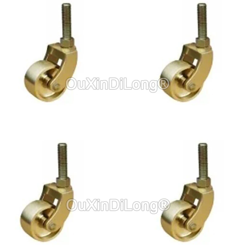 European 4PCS 1.25Inches Brass Wheels Universal Furniture Casters 360° Rotary Table Chairs Sofa Bar Flexible Rollers Runners
European 4PCS 1.25Inches Brass Wheels Universal Furniture Casters 360° Rotary Table Chairs Sofa Bar Flexible Rollers Runners