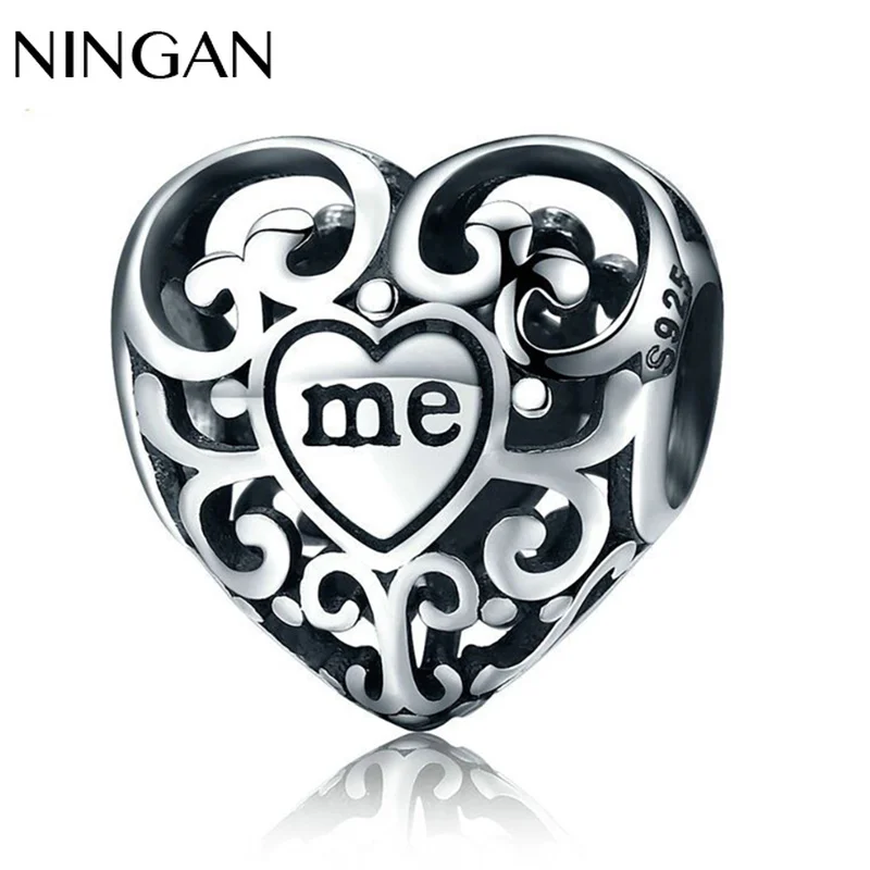 NINGAN Fine Jewelry Charms for Bracelet Making Hollow Heart Charm Beads Festival Birthday Gift for Mother&Wife
NINGAN Fine Jewelry Charms for Bracelet Making Hollow Heart Charm Beads Festival Birthday Gift for Mother&Wife