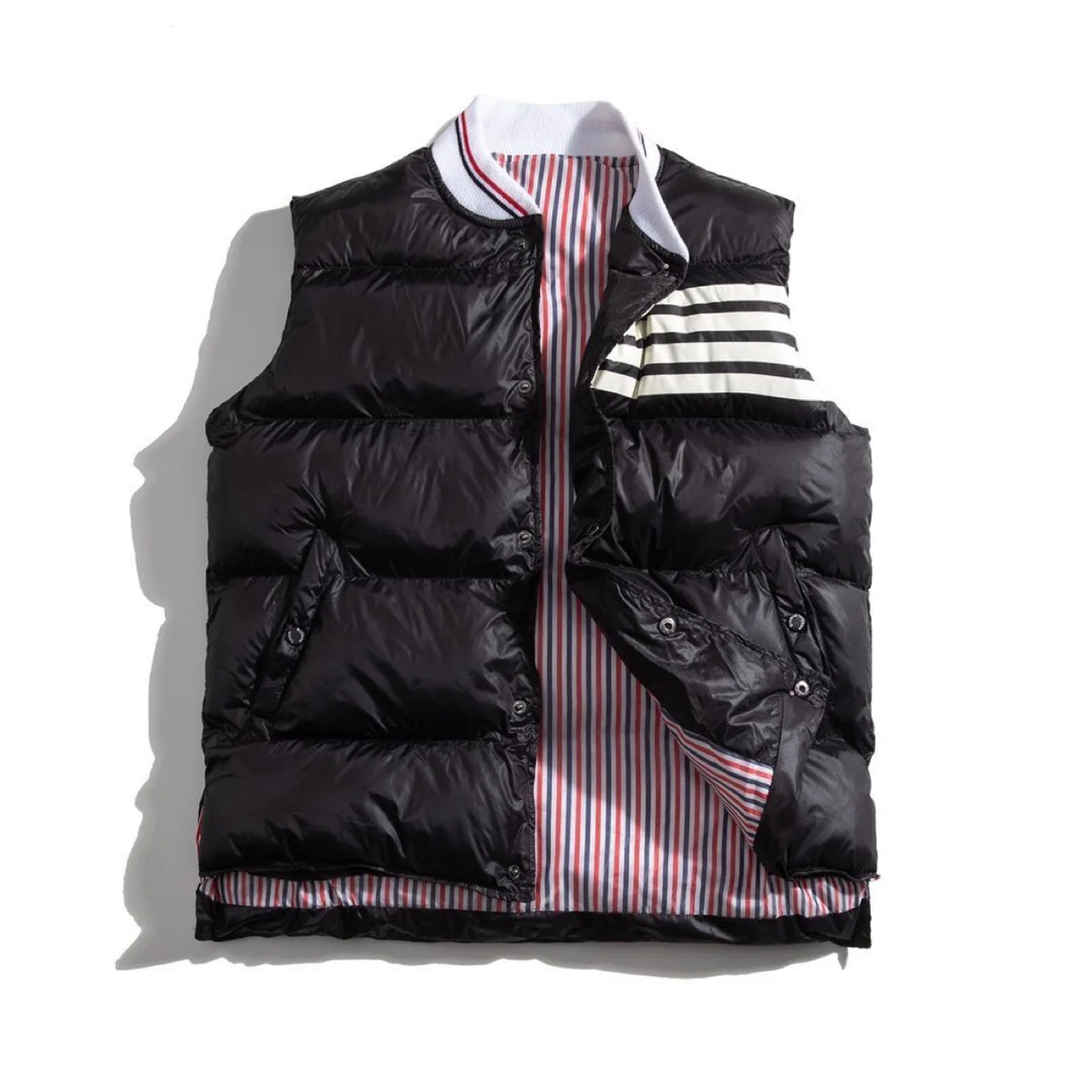 New 2021 Luxury High Quality Men Classic Striped Preacher Coats & Jackets / Down Coats Vest Cotton Thicken Warm Winter #A389
New 2021 Luxury High Quality Men Classic Striped Preacher Coats & Jackets / Down Coats Vest Cotton Thicken Warm Winter #A389