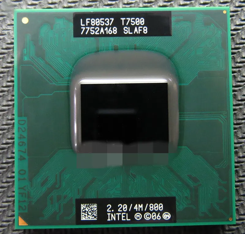 

Intel Core 2 Duo T7500 SLA44 SLAF8 2.2 GHz Dual-Core Dual-Thread CPU Processor 4M 35W Socket P