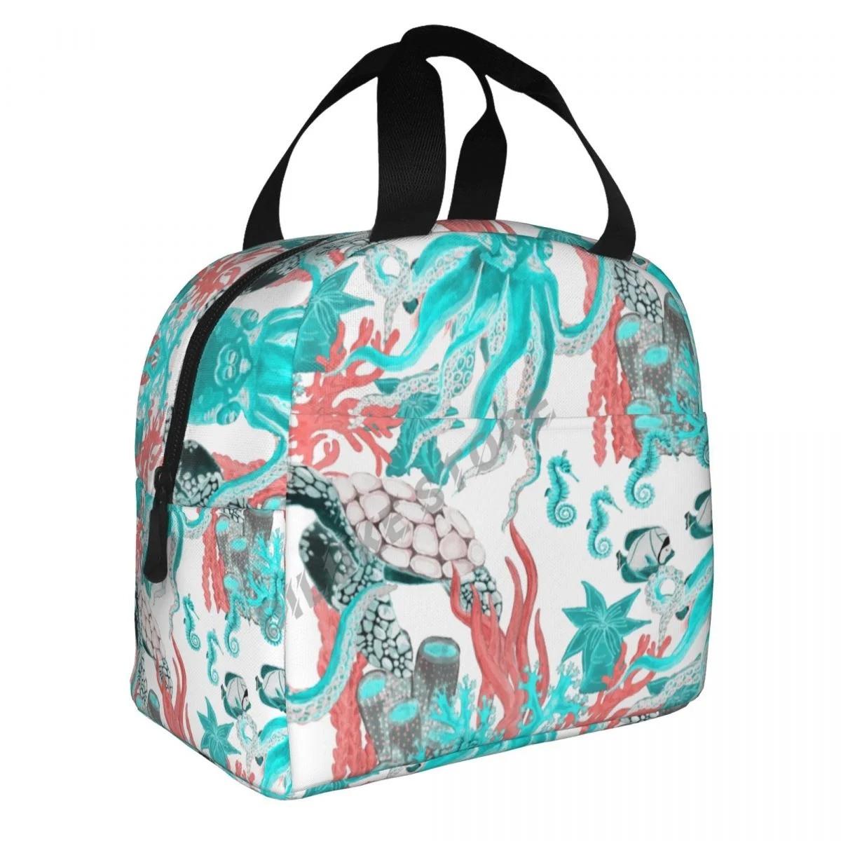 Watercolor Turtle, Fish Seahorses And Octopus In Coral Reef insulated Lunch Bags Print Food Case Cooler Warm Bento Box Lunch Box
Watercolor Turtle, Fish Seahorses And Octopus In Coral Reef insulated Lunch Bags Print Food Case Cooler Warm Bento Box Lunch Box