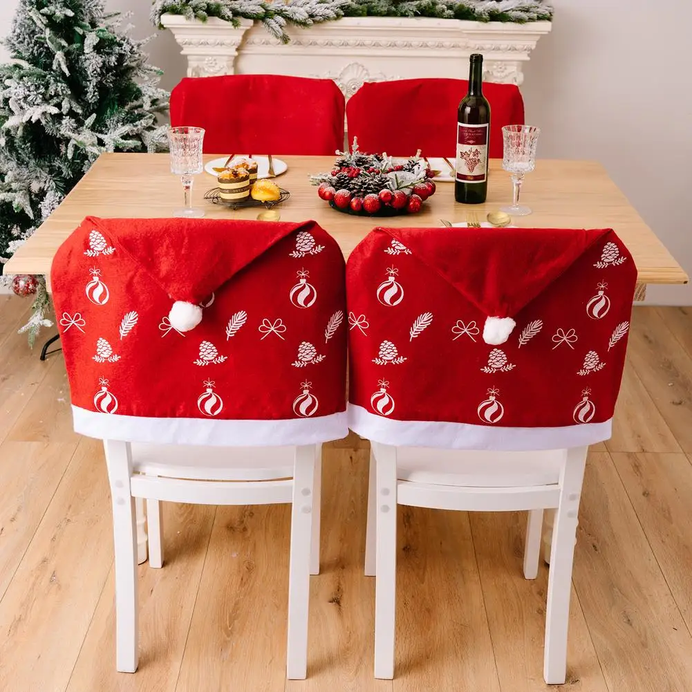 4pcs Christmas Santa Hat Chair Covers Non-woven Fabrics Dress Up Chair Back Covers For Xmas Decor Dropshipping Wholesale
4pcs Christmas Santa Hat Chair Covers Non-woven Fabrics Dress Up Chair Back Covers For Xmas Decor Dropshipping Wholesale
