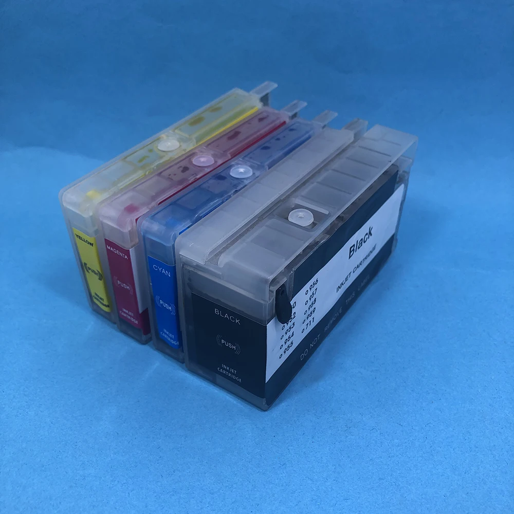 Full Dye ink Refillable Cartridge for HP950 951 Compatible for HP Officejet Pro 8100 8600 8610 8620 8630 8660 8625 251dw 276dw
Full Dye ink Refillable Cartridge for HP950 951 Compatible for HP Officejet Pro 8100 8600 8610 8620 8630 8660 8625 251dw 276dw