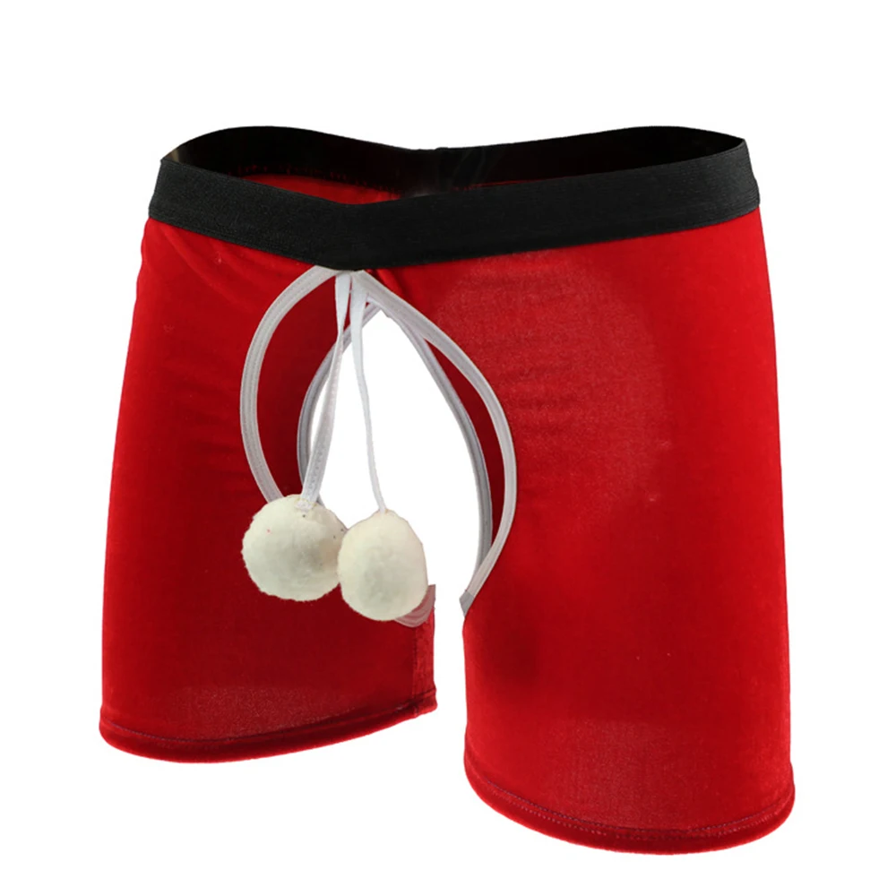 Men Fluffy Ball Decor Boxer Shorts Velvet Crotchless Underwear Elastic Waistband Panties Birthday Gifts Pants Open Crotch Boxers
Men Fluffy Ball Decor Boxer Shorts Velvet Crotchless Underwear Elastic Waistband Panties Birthday Gifts Pants Open Crotch Boxers