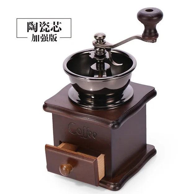 Retro Mini Hand Coffee Beans Log Pepper To The Bean Grinding Machine Grinding Machine Household Small Mill Ceramic Core
Retro Mini Hand Coffee Beans Log Pepper To The Bean Grinding Machine Grinding Machine Household Small Mill Ceramic Core