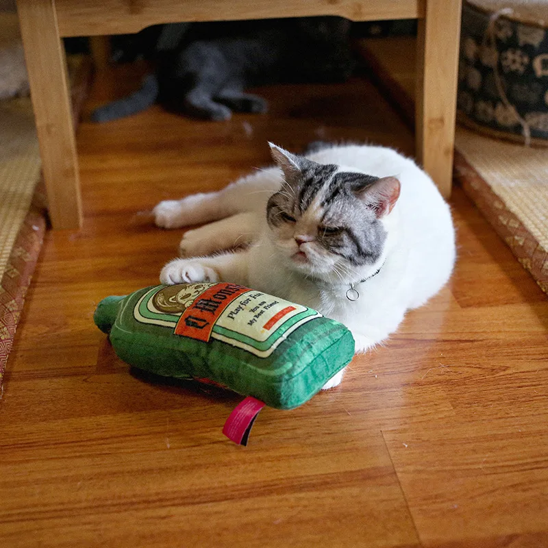 Плюшевая пивная кошачья мята, игрушка для домашних животных, котенок, жевательная Интерактивная тренировка для котят, чистка зубов, плюшева... 
Плюшевая пивная кошачья мята, игрушка для домашних животных, котенок, жевательная Интерактивная тренировка для котят, чистка зубов, плюшева...