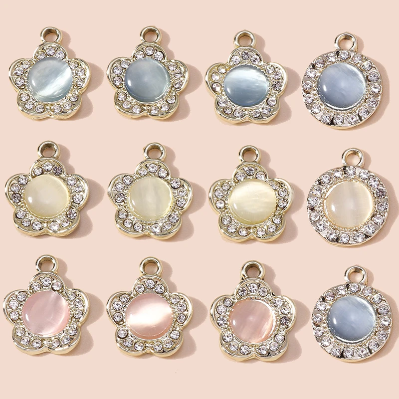10pcs Gorgeous Opal Stone Charms Crystal Round Flowers Pendants for Necklace Bracelets Charms DIY Jewelry Making Accessories
10pcs Gorgeous Opal Stone Charms Crystal Round Flowers Pendants for Necklace Bracelets Charms DIY Jewelry Making Accessories