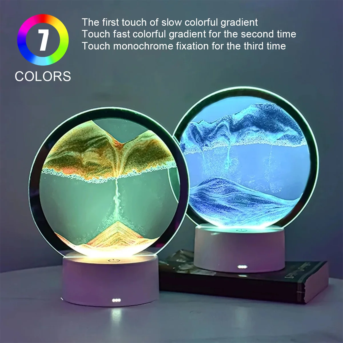 Creative Quicksand Lamp LED Sandscape Lamp Decoration Mood Light 20cm Night Light for Home Decoration & Ramadan Party Lighting
Creative Quicksand Lamp LED Sandscape Lamp Decoration Mood Light 20cm Night Light for Home Decoration & Ramadan Party Lighting
