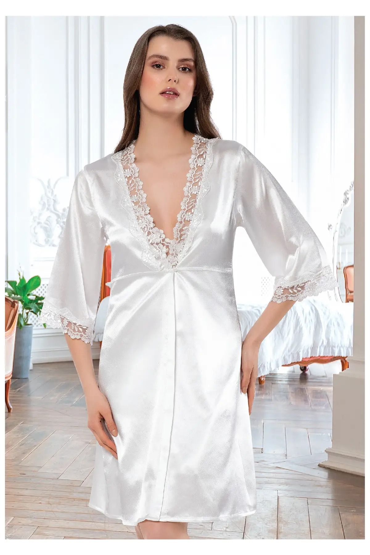 Халат женский атласный с кружевом и пеньюаром, белая ночная рубашка и комплект из 2 предметов из гипюра, халат-кимоно, ночная рубашка для нев...
Халат женский атласный с кружевом и пеньюаром, белая ночная рубашка и комплект из 2 предметов из гипюра, халат-кимоно, ночная рубашка для нев...