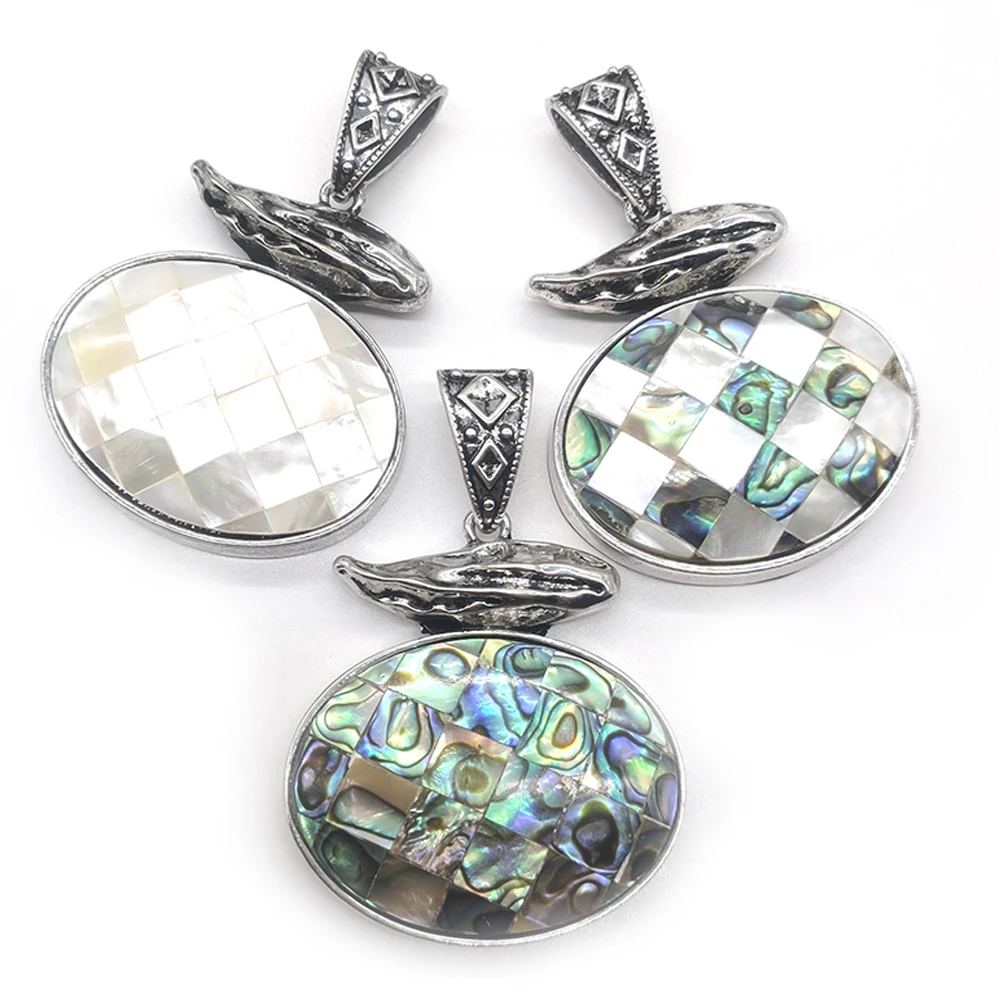 Fashion Natural Stone White Shell Abalone Fruit Shape Shell Oval Delicate Pendant Neutral Jewelry Necklace Accessories 43x49mm
Fashion Natural Stone White Shell Abalone Fruit Shape Shell Oval Delicate Pendant Neutral Jewelry Necklace Accessories 43x49mm