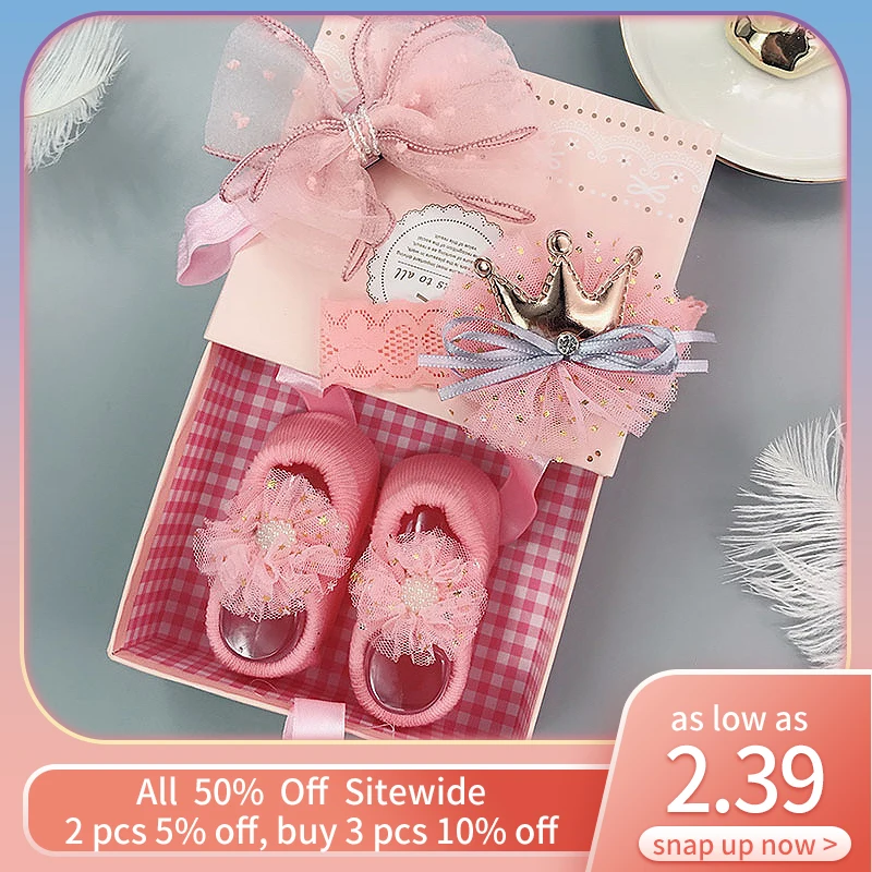 3Pcs Lace Flower Baby Headband Socks Gifts Box Sets Crown Bows Princess Girl Hairband Newborn Cotton Short Sock Hair Accessories
3Pcs Lace Flower Baby Headband Socks Gifts Box Sets Crown Bows Princess Girl Hairband Newborn Cotton Short Sock Hair Accessories