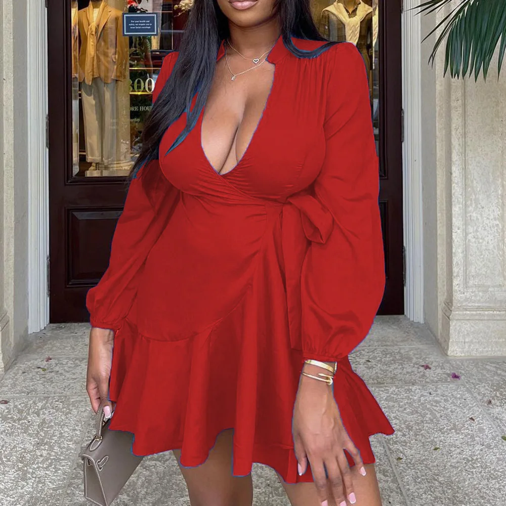 New Women Dress Fashion American African Style Long Sleeve V-neck Pullover Bow Tie Patchwork Loose Spring Fall Ladies Dress
New Women Dress Fashion American African Style Long Sleeve V-neck Pullover Bow Tie Patchwork Loose Spring Fall Ladies Dress