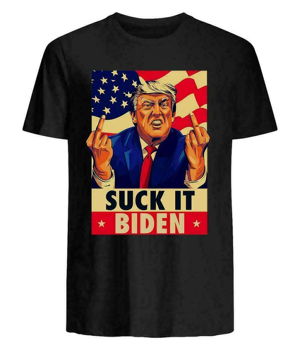 Suck It Biden Funny Trumps Funny Black O-Neck Cotton T Shirt Men Casual Short Sleeve Tees Tops Harajuku Streetwear
Suck It Biden Funny Trumps Funny Black O-Neck Cotton T Shirt Men Casual Short Sleeve Tees Tops Harajuku Streetwear