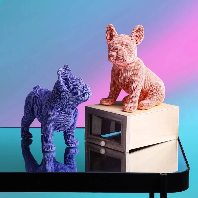 Nordic Creative French Bulldog Statue Resin Color Pellet Dog Figurine Sculpture Home Office Decoration Ornament Crafts Decor Nor
Nordic Creative French Bulldog Statue Resin Color Pellet Dog Figurine Sculpture Home Office Decoration Ornament Crafts Decor Nor