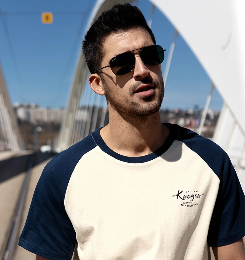 W2547- American casual men's short sleeved T-shirt contrast Vintage top summer round neck T-shirt.
W2547- American casual men's short sleeved T-shirt contrast Vintage top summer round neck T-shirt.
