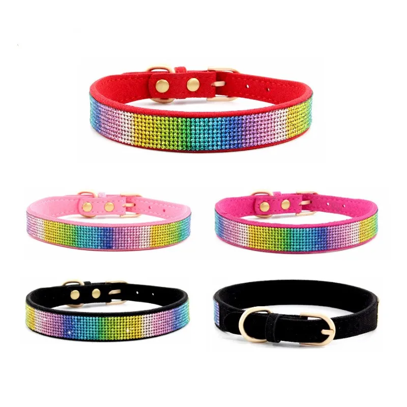XXS/XS/S/M/LCrystal Dog Collar Comfortable Glitter Rhinestone Colorful Dog Collars Zinc Alloy Buckle Collar for Small Dogs Cats
XXS/XS/S/M/LCrystal Dog Collar Comfortable Glitter Rhinestone Colorful Dog Collars Zinc Alloy Buckle Collar for Small Dogs Cats
