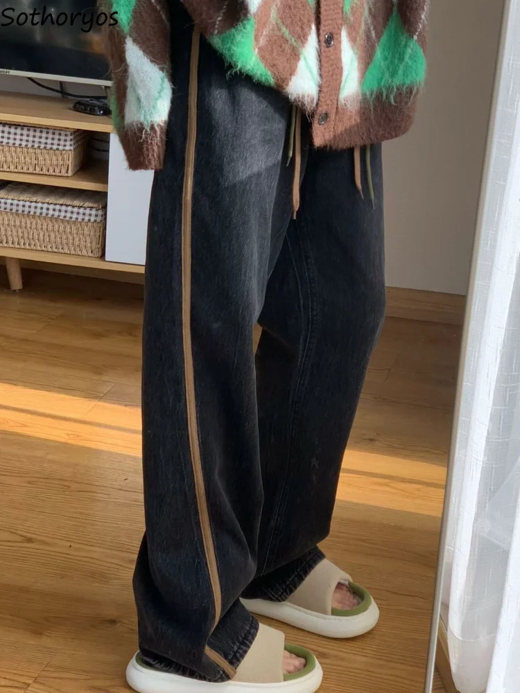 Jeans Women Patchwork Straight Students Designer Simple Daily All-match Full Length Casual Soft Korean Style Do Old Loose Trendy
Jeans Women Patchwork Straight Students Designer Simple Daily All-match Full Length Casual Soft Korean Style Do Old Loose Trendy