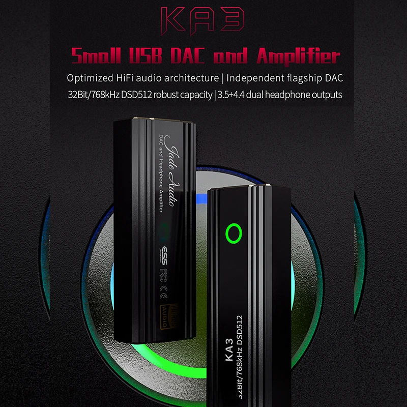 USB-адаптер JadeAudio KA3 ES9038Q2M, ЦАП, аудиокабель с разъемом Type-C на выход 3,5/4,4 мм, 32 бит/768 кГц DSD512 для Android
USB-адаптер JadeAudio KA3 ES9038Q2M, ЦАП, аудиокабель с разъемом Type-C на выход 3,5/4,4 мм, 32 бит/768 кГц DSD512 для Android