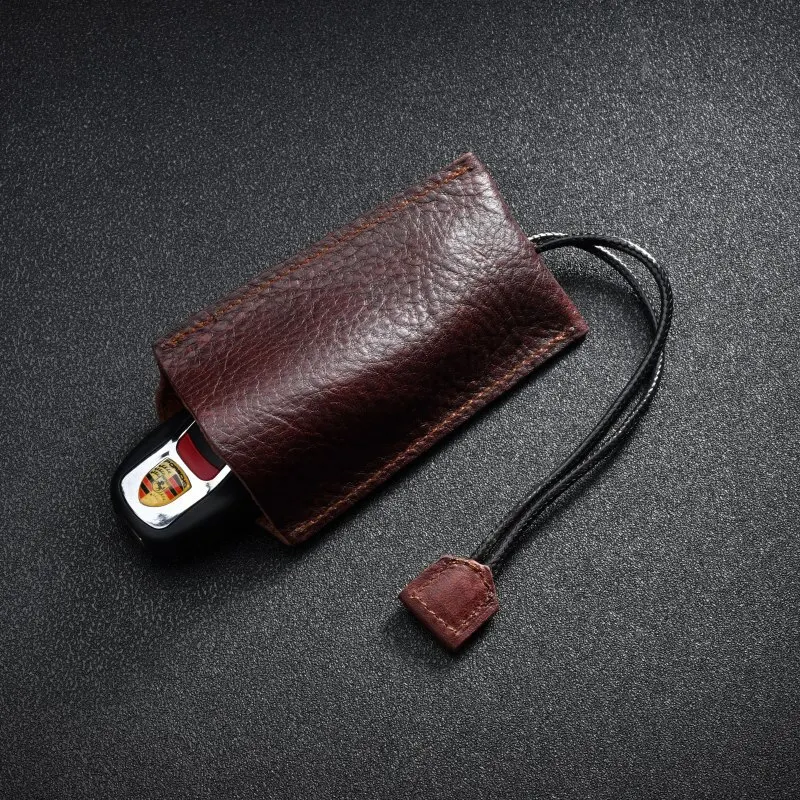 Genuine Leather Car Key Holder Cover Elastic Key Holder Retro Cow Leather Pouch Retractable Keychain Holder Organizer Key Case
Genuine Leather Car Key Holder Cover Elastic Key Holder Retro Cow Leather Pouch Retractable Keychain Holder Organizer Key Case