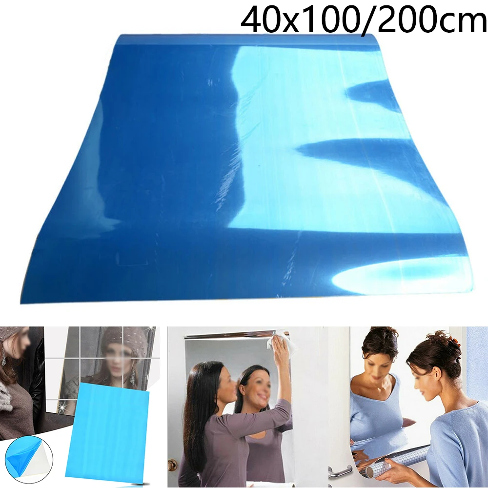 Diy Mirror Wall Sticker 40x100CM/200CM Square Self-adhesive Acrylic Mirror Tiles Stickers For Bedroom Bathroom Home Decor Mural
Diy Mirror Wall Sticker 40x100CM/200CM Square Self-adhesive Acrylic Mirror Tiles Stickers For Bedroom Bathroom Home Decor Mural