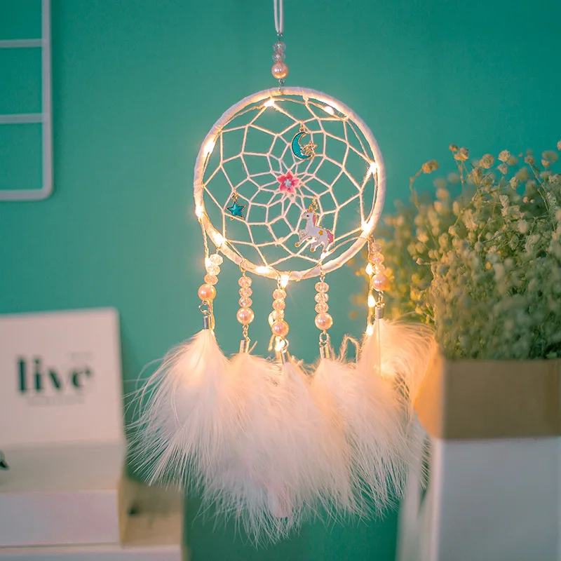 Unicorn Feather Dream Catcher Lovers Gift Pendant Wind Chime Girl Room Decoration Home Wall Decoration Birthday Gift Pendant
Unicorn Feather Dream Catcher Lovers Gift Pendant Wind Chime Girl Room Decoration Home Wall Decoration Birthday Gift Pendant