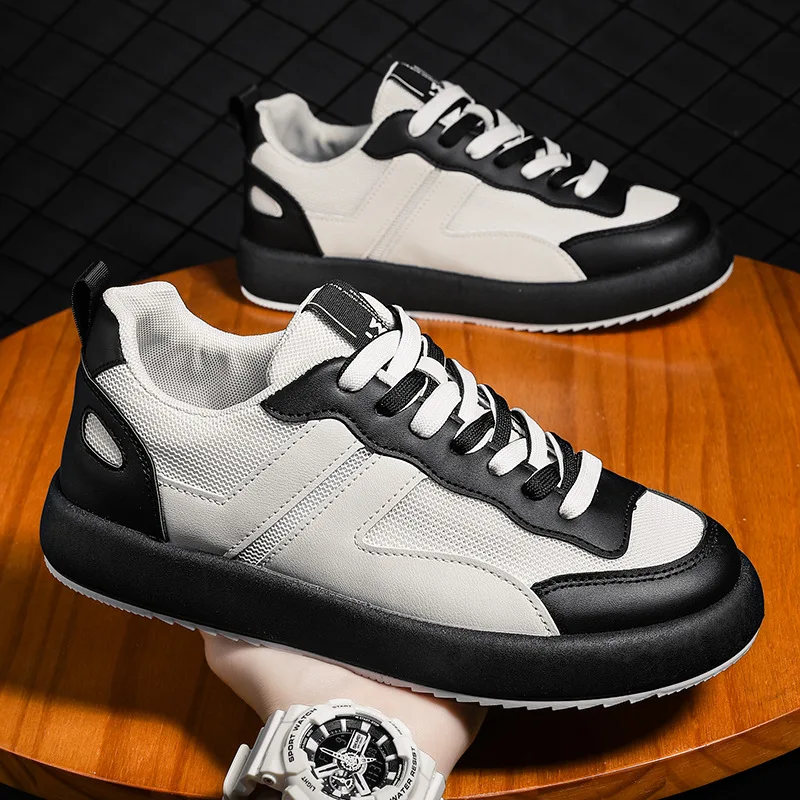 Men's Mesh Sneakers Students Outdoor Lace-up Platform Wear-resistant Breathable Tennis Shoes New Vulcanized Shoes Zapatos Hombre
Men's Mesh Sneakers Students Outdoor Lace-up Platform Wear-resistant Breathable Tennis Shoes New Vulcanized Shoes Zapatos Hombre