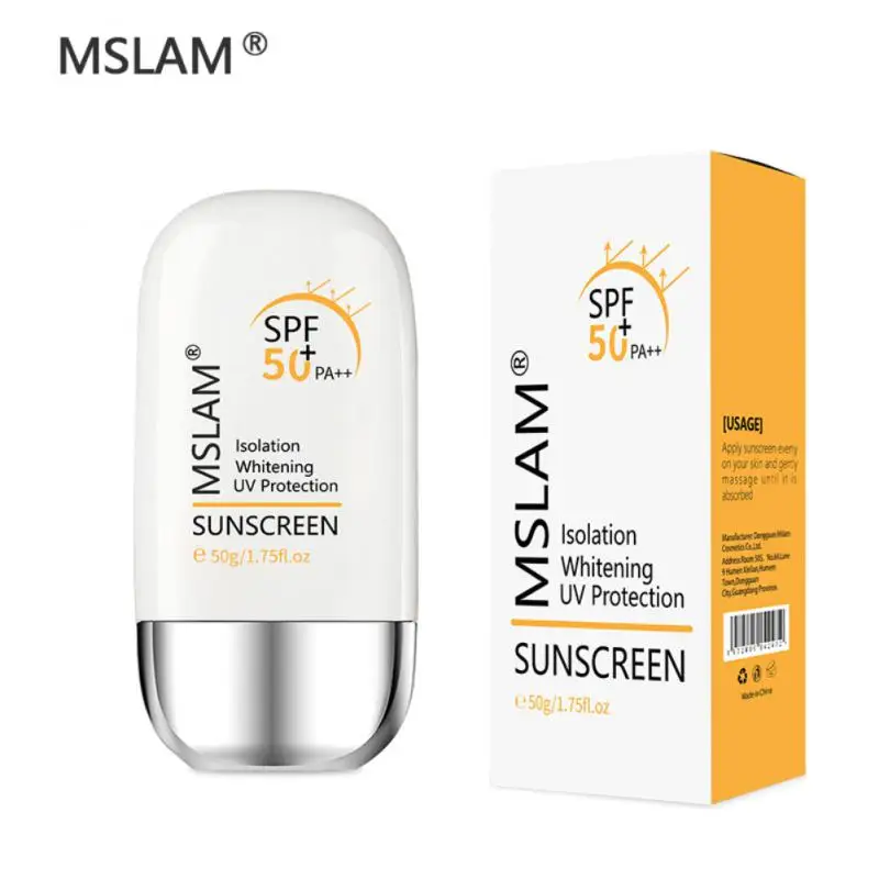 

Солнцезащитный отбеливающий крем для тела для лица SPF50 + PA ++ солнцезащитный крем для кожи водостойкий УФ-лосьон для изоляции