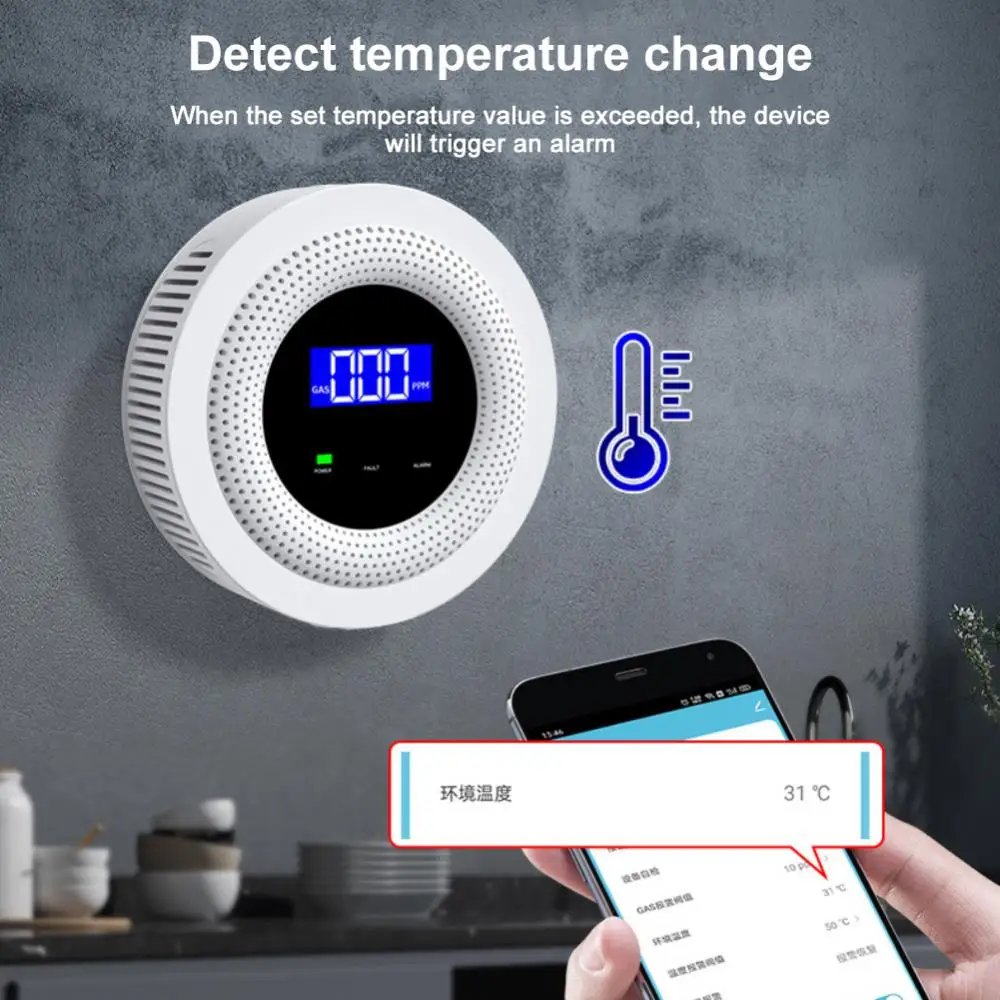 Настенный смарт-датчик природного газа Tuya, Wi-Fi детектор для домашнего использования с системой сигнализации сжиженного природного газа, с дистанционным управлением через приложение, противопожарная безопасность, умный дом
Настенный смарт-датчик природного газа Tuya, Wi-Fi детектор для домашнего использования с системой сигнализации сжиженного природного газа, с дистанционным управлением через приложение, противопожарная безопасность, умный дом