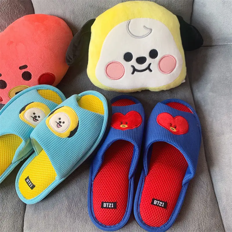 Bt21 Slippers Chimmy Cooky Shooky Mang Koay Tata Rj Anime Cartoon Spring Autumn Comfortable Home Men and Women Shoes Gift
Bt21 Slippers Chimmy Cooky Shooky Mang Koay Tata Rj Anime Cartoon Spring Autumn Comfortable Home Men and Women Shoes Gift