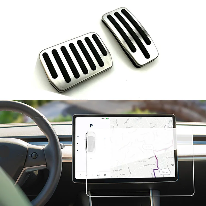 Aluminum alloy Foot Pedal For Tesla Model 3 Accelerator Gas Fuel Brake Pedal Rest Pedal Pads Mats Cover Accessories Car Styling
Aluminum alloy Foot Pedal For Tesla Model 3 Accelerator Gas Fuel Brake Pedal Rest Pedal Pads Mats Cover Accessories Car Styling