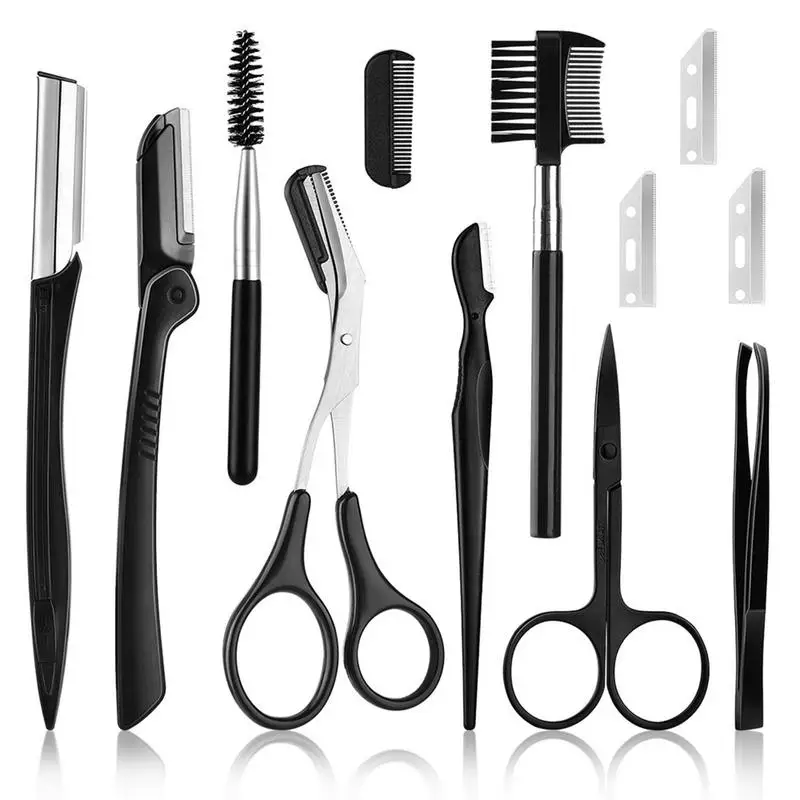 Eyebrow Kit Eyebrow Grooming Set For Women Men 12Pcs Eyebrow Shaping Grooming And Trimming Kit Includes Razor Scissors Brush
Eyebrow Kit Eyebrow Grooming Set For Women Men 12Pcs Eyebrow Shaping Grooming And Trimming Kit Includes Razor Scissors Brush