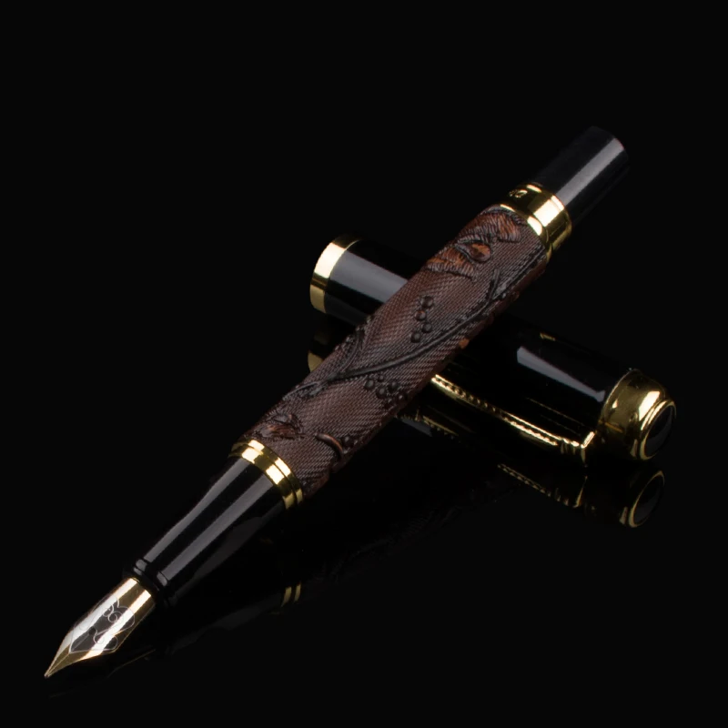 2022 New Luxury Dragon Fountain Pen Gift High-end Gold Dragon Clip Black Ink Refill 0.5mm Red Brown Emboss Ink Pens
2022 New Luxury Dragon Fountain Pen Gift High-end Gold Dragon Clip Black Ink Refill 0.5mm Red Brown Emboss Ink Pens