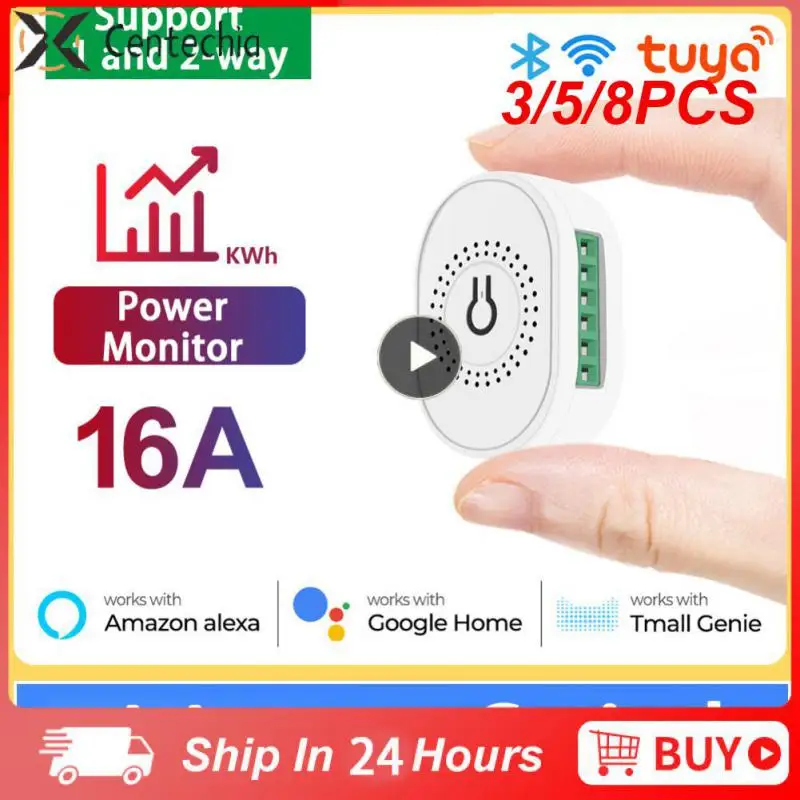 3/5/8PCS Mini Smart Breaker App Control Power Monitor Switch 16a 2-way Control Diy Smart Home Wifi Rf433 Tuya
3/5/8PCS Mini Smart Breaker App Control Power Monitor Switch 16a 2-way Control Diy Smart Home Wifi Rf433 Tuya