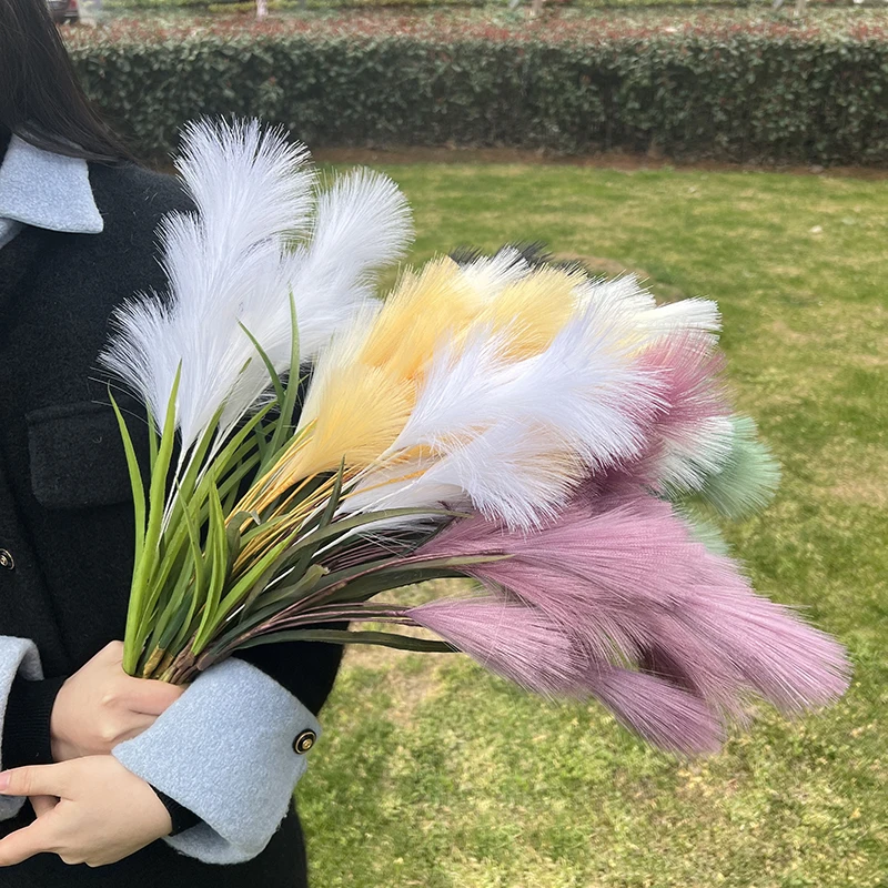 1PC 54cm Artificial Pampas Secas Grass Bouquet Fake Plants DIY Reed Wedding Decoration Home Bedroom Living Room Decor 
1PC 54cm Artificial Pampas Secas Grass Bouquet Fake Plants DIY Reed Wedding Decoration Home Bedroom Living Room Decor