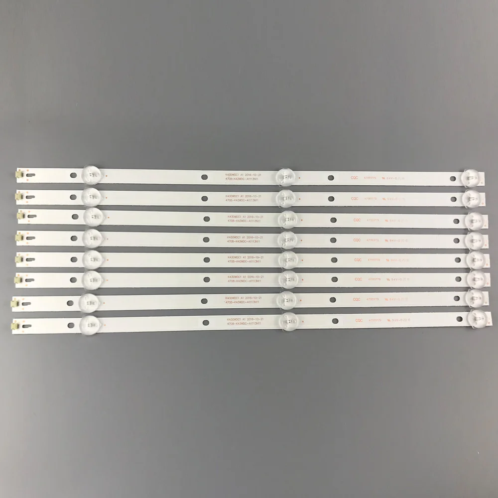 

LED Backlight strip 3 lamp for 4708-K43WDC-A3113N11 A1113N11 A2113N11 K430WDC1 A3 L43E6800 43HFF5952/T3 43L1600C 43bdl4012n/62