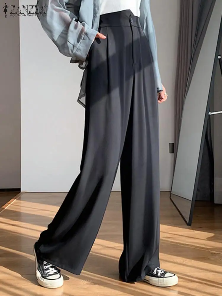 ZANZEA Women Korean Fashion Pantalon Autumn Elegant Long Trousers High Waist Pleated Straight Pant Office Wear Casual Loose Pant
ZANZEA Women Korean Fashion Pantalon Autumn Elegant Long Trousers High Waist Pleated Straight Pant Office Wear Casual Loose Pant