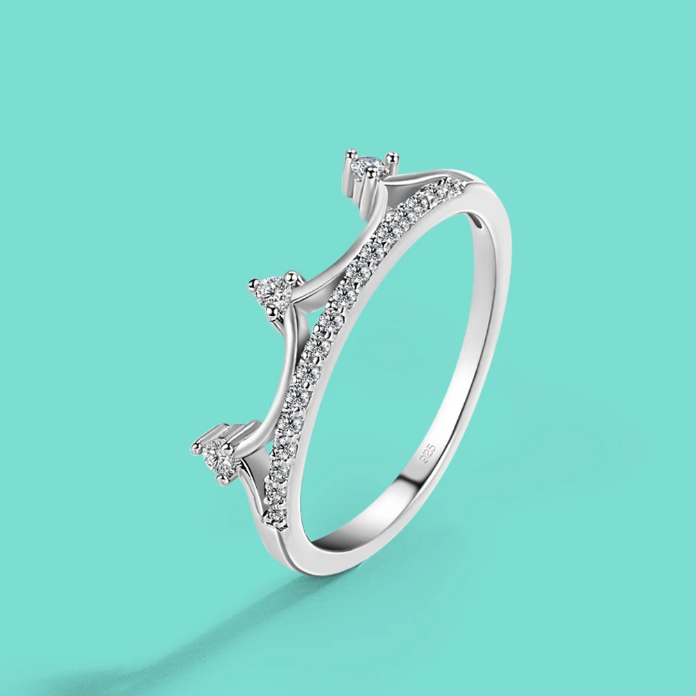 Crown Shape Ring Delicate 925 Sterling Silver Hollow Out Zircon Inlay Rings Luxury Jewelry Birthday Gift Party Anillo Ringen
Crown Shape Ring Delicate 925 Sterling Silver Hollow Out Zircon Inlay Rings Luxury Jewelry Birthday Gift Party Anillo Ringen