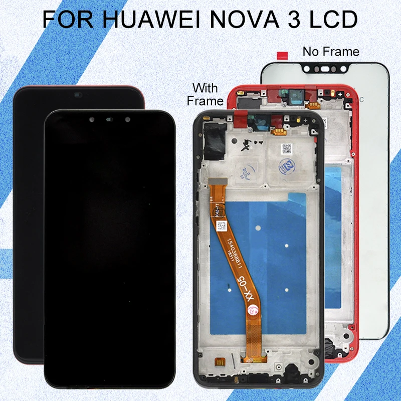 Сенсорный ЖК-экран 6,3 дюйма для Huawei Nova 3, дигитайзер в сборе, дисплей с рамкой для телефона PAR-LX1M/LX1/LX9 TL20 AL00 TL00
Сенсорный ЖК-экран 6,3 дюйма для Huawei Nova 3, дигитайзер в сборе, дисплей с рамкой для телефона PAR-LX1M/LX1/LX9 TL20 AL00 TL00
