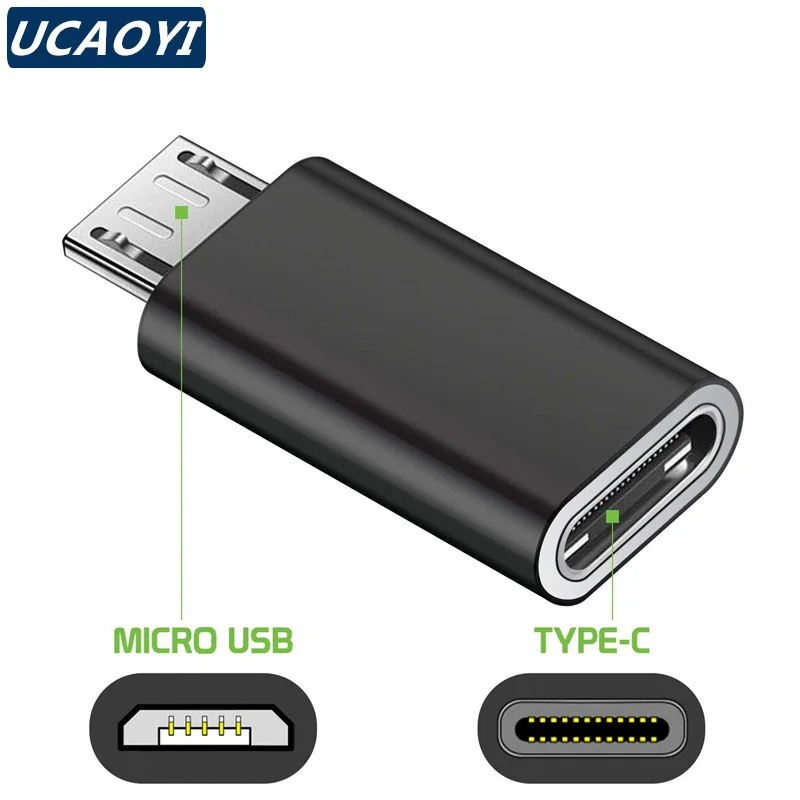 UCAOYI USB Type-C Adapter Type C To Micro USB Female To Male Converters For Xiaomi Samsung Charger Data Cable USBC USB C Adapter
UCAOYI USB Type-C Adapter Type C To Micro USB Female To Male Converters For Xiaomi Samsung Charger Data Cable USBC USB C Adapter