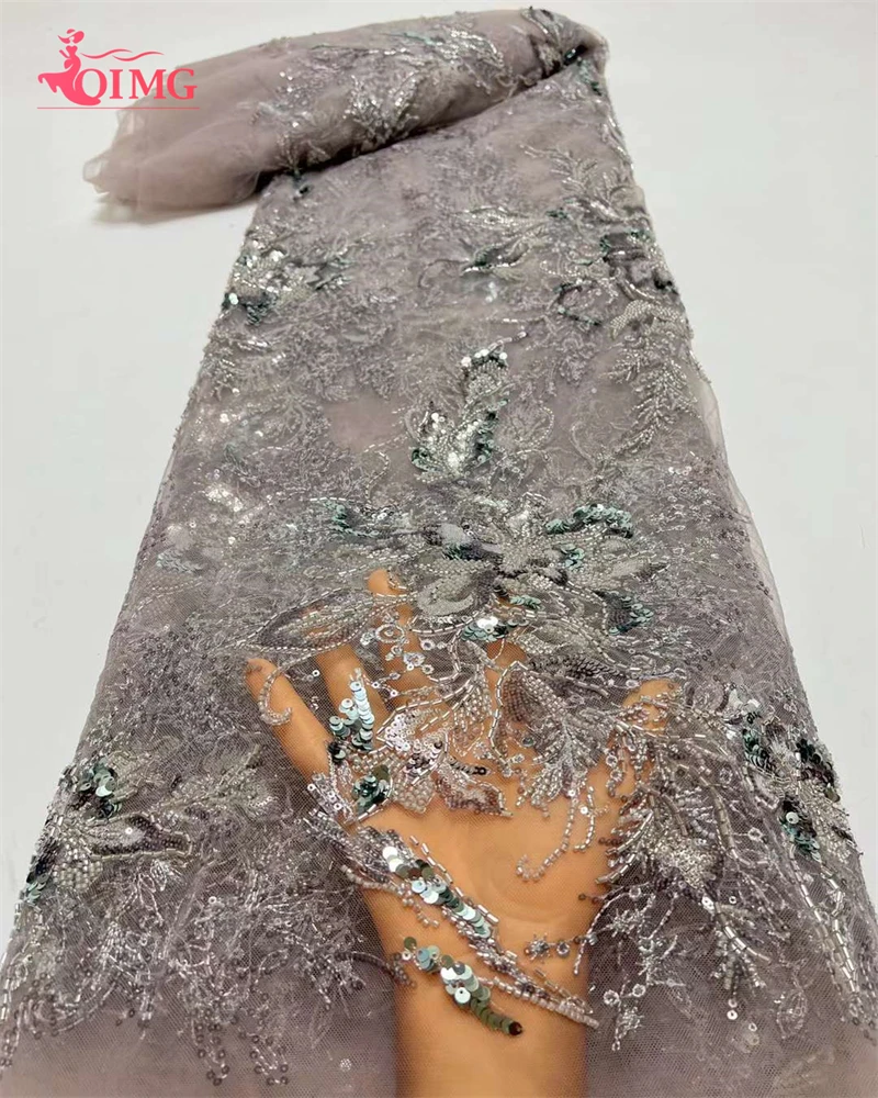 Beautiful Nigerian French Mesh Beads Sequins Lace Fabrics 2023 High Quality Beaded Lace African Lace Fabric For Wedding 5 Yards
Beautiful Nigerian French Mesh Beads Sequins Lace Fabrics 2023 High Quality Beaded Lace African Lace Fabric For Wedding 5 Yards