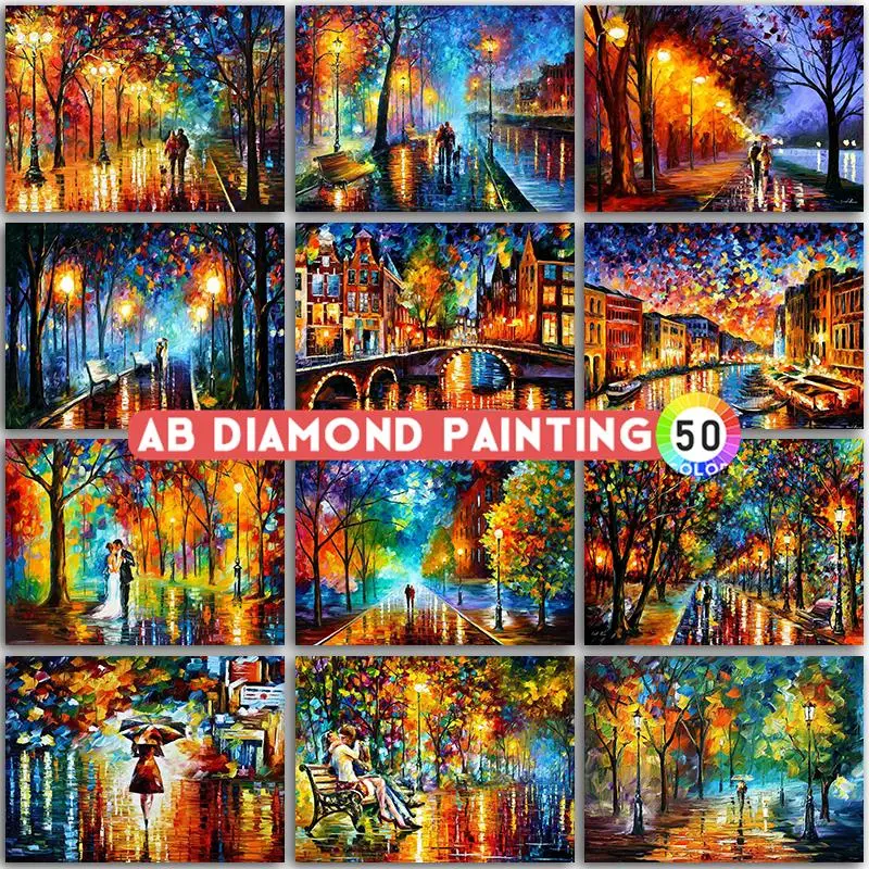 AB Diamond Painting Kit Girl Landscape Scenery Couple Street View Full Square Round Embroidery Mosaic Cross Stitch Home Decor
AB Diamond Painting Kit Girl Landscape Scenery Couple Street View Full Square Round Embroidery Mosaic Cross Stitch Home Decor