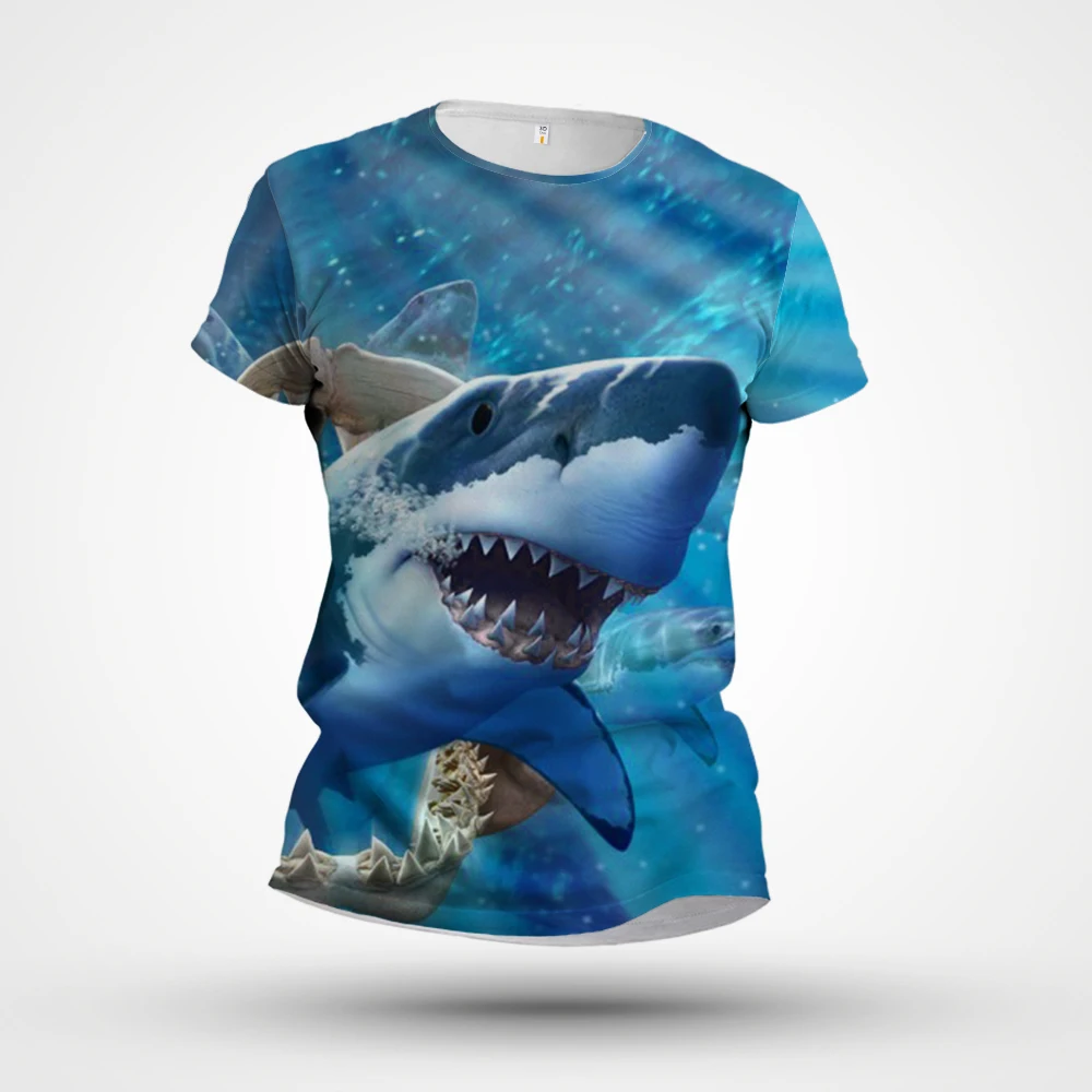 Summer New 2023 Men's Short Sleeve 3D Digital Print Shark Casual Personality Loose Comfortable Top Round Neck
Summer New 2023 Men's Short Sleeve 3D Digital Print Shark Casual Personality Loose Comfortable Top Round Neck
