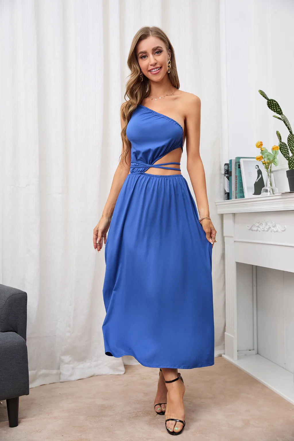 Fdfklak Sexy Cutout Diagonal Neck Dress One Shoulder Strapless Low-Neck Sleeveless Backless Night Club Party Dress For Women
Fdfklak Sexy Cutout Diagonal Neck Dress One Shoulder Strapless Low-Neck Sleeveless Backless Night Club Party Dress For Women