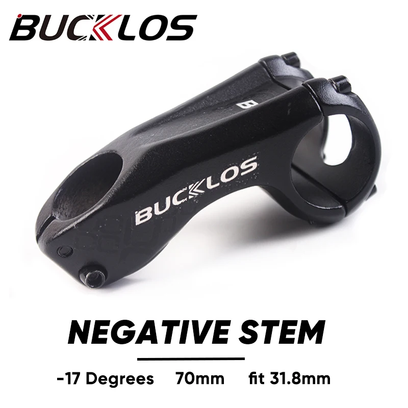 BUCKLOS -17 Degree Bicycle Stem 70mm Aluminum Alloy Ultralight MTB Stem Road Mountain Bike Stem for 31.8mm Handlebar Bike Parts
BUCKLOS -17 Degree Bicycle Stem 70mm Aluminum Alloy Ultralight MTB Stem Road Mountain Bike Stem for 31.8mm Handlebar Bike Parts