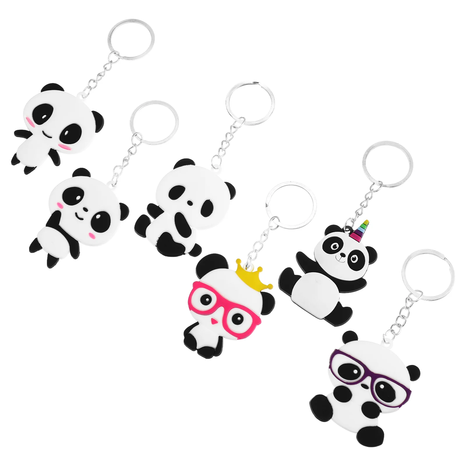 Toyvian 6pcs Cartoon Panda Keychains Key Ring Party Favors Pendant for Kid Toy Ornament Souvenirs Gift
Toyvian 6pcs Cartoon Panda Keychains Key Ring Party Favors Pendant for Kid Toy Ornament Souvenirs Gift