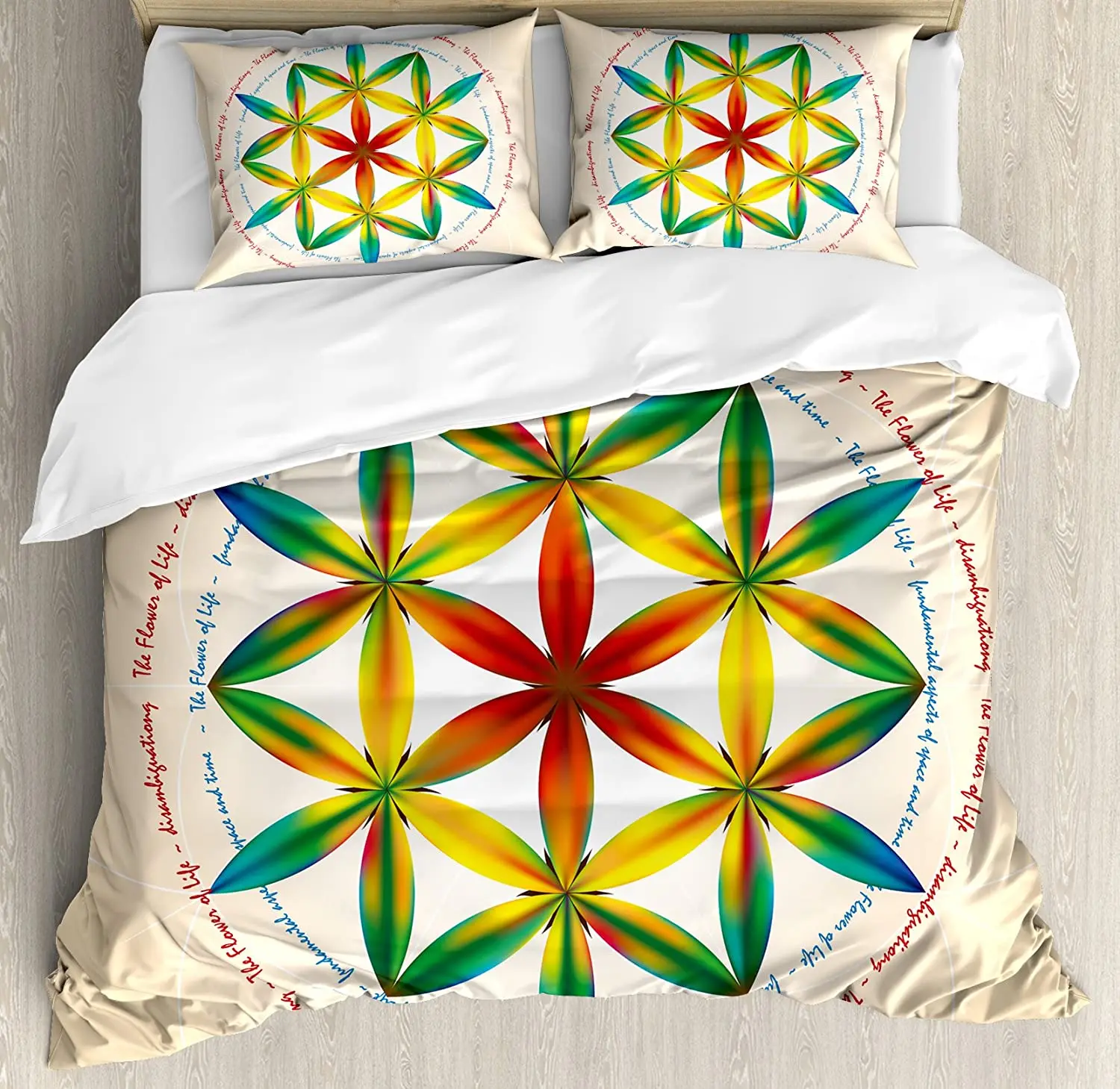 Sacred Geometry Bedding Set For Bedroom Bed Home Symbol of Fundamental Aspect of Space and Duvet Cover Quilt Cover Pillowcase
Sacred Geometry Bedding Set For Bedroom Bed Home Symbol of Fundamental Aspect of Space and Duvet Cover Quilt Cover Pillowcase