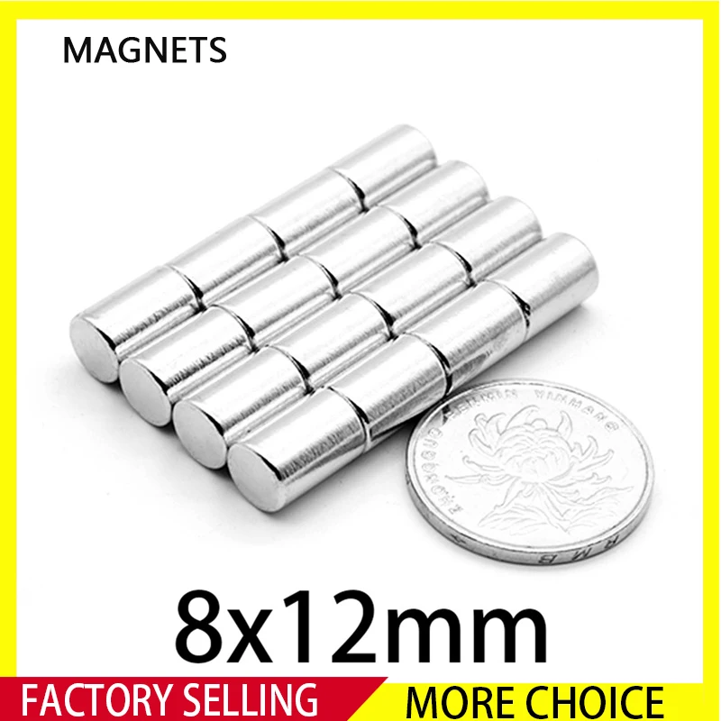 5~100PCS Strong Neodymium Magnet 8mm x12mm NdFeB Powerful Magnetic Small Round Rare Earth N35 Magnets Search Magnets 8*12mm
5~100PCS Strong Neodymium Magnet 8mm x12mm NdFeB Powerful Magnetic Small Round Rare Earth N35 Magnets Search Magnets 8*12mm